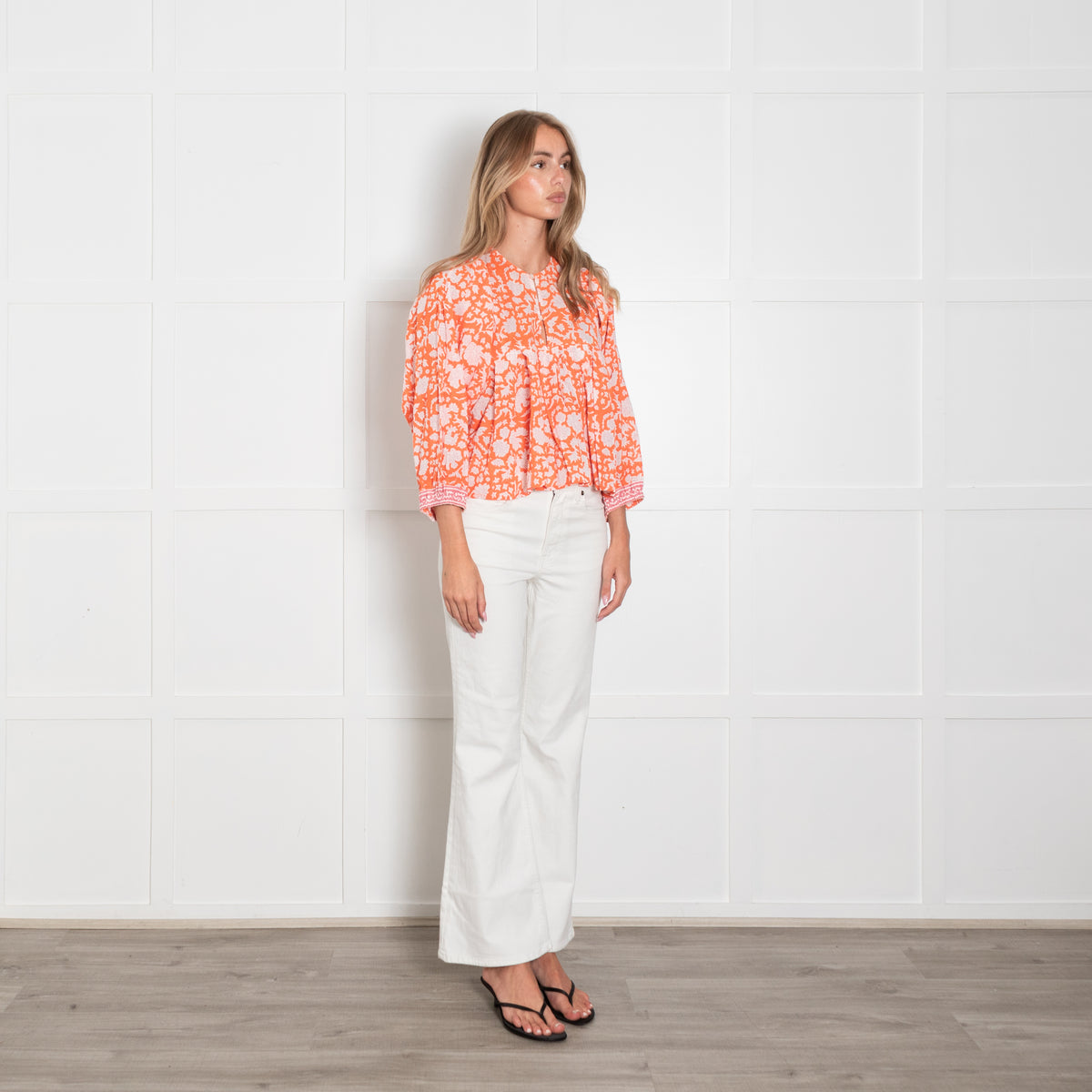 SZ Blockprints Orange Eva Top
