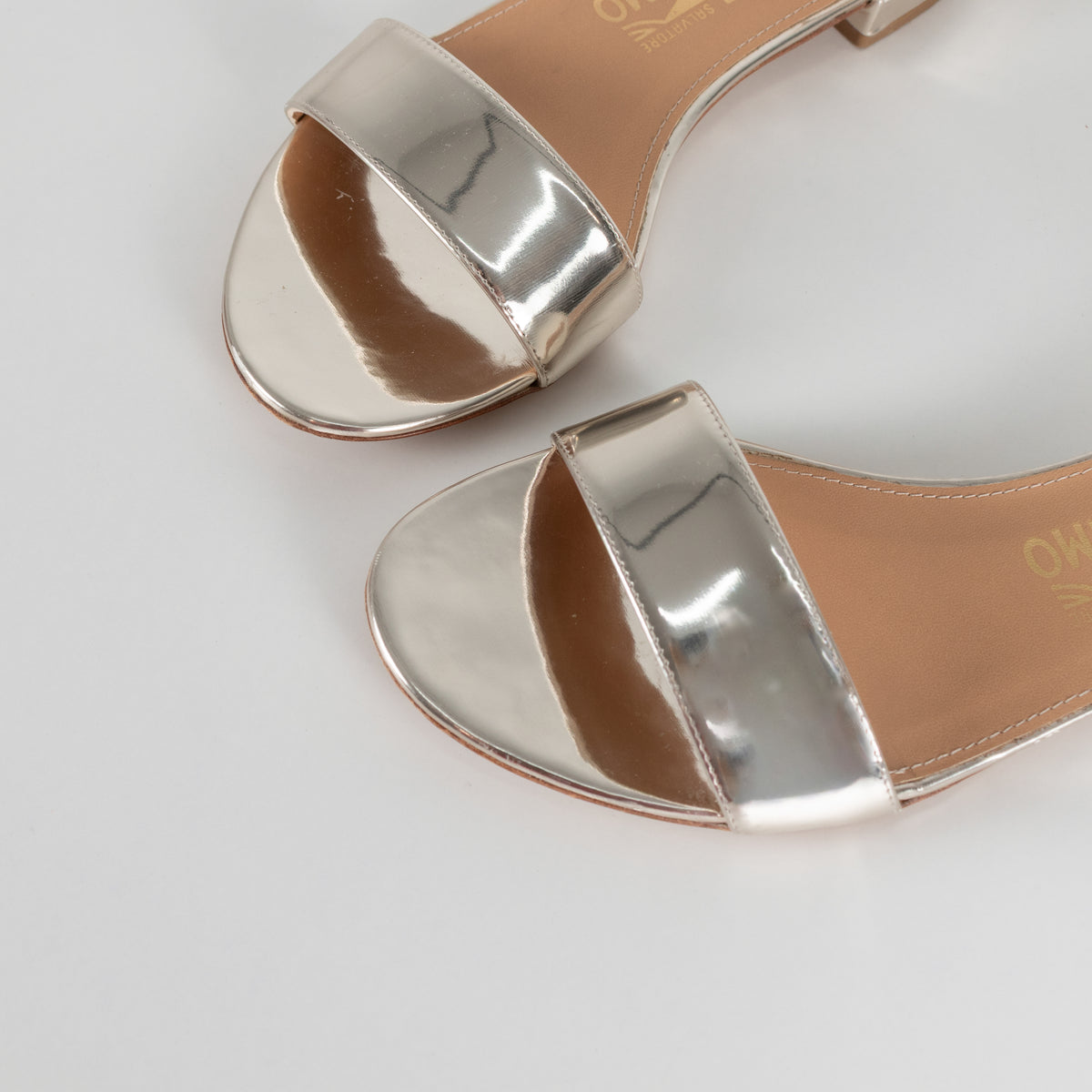 Salvatore Ferragamo Gold Flat Sandals