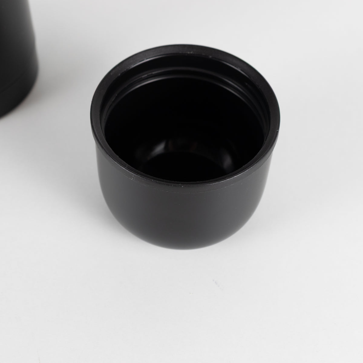 Anya Hindmarch Eyes in Black Stainless Steel Flask