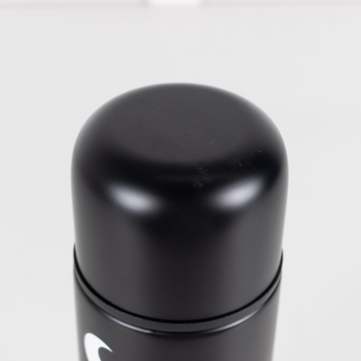 Anya Hindmarch Eyes in Black Stainless Steel Flask