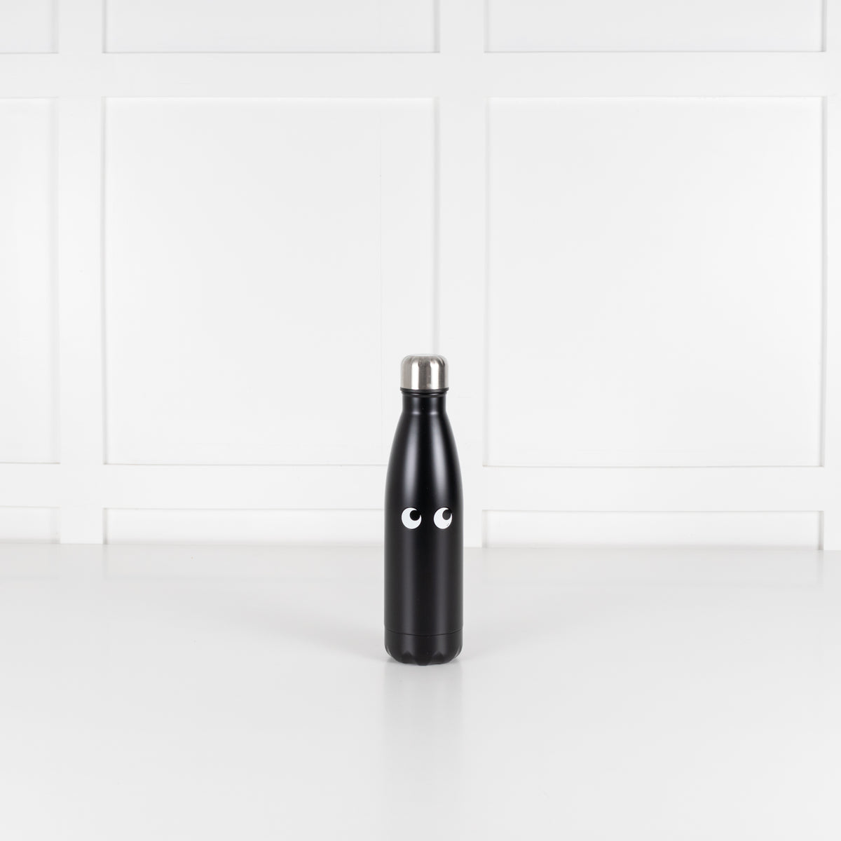 Anya Hindmarch Eyes in Black Stainless Steel Water Bottle