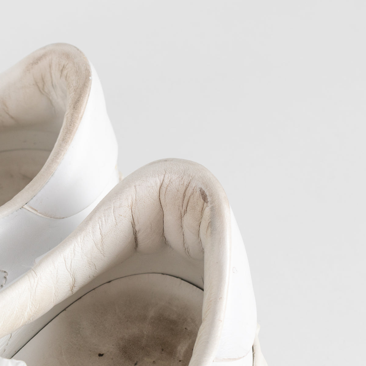 Valentino Garavani White Leather Silver Glitter Trainers
