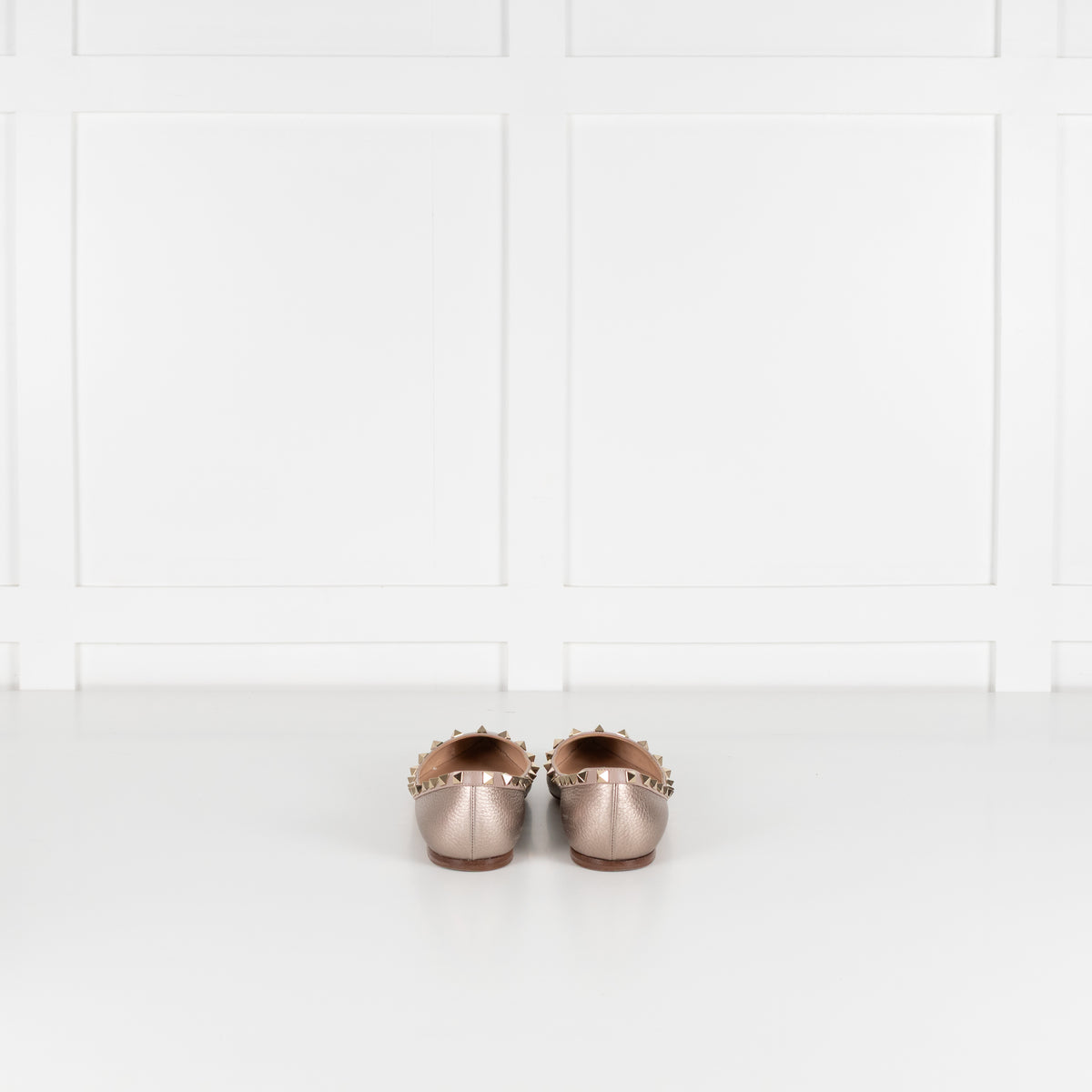 Valentino Garavani Gold Pointed Toe Flat Shoe