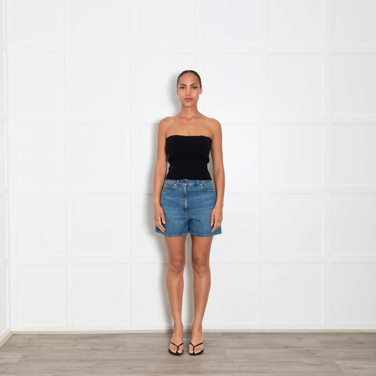 Gucci Blue Denim Horsebit Pocket Shorts
