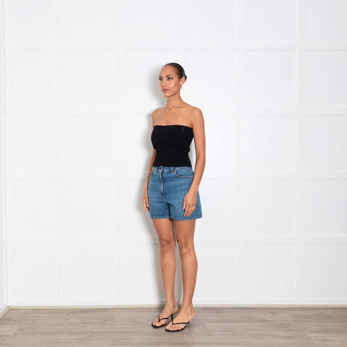 Gucci Blue Denim Horsebit Pocket Shorts