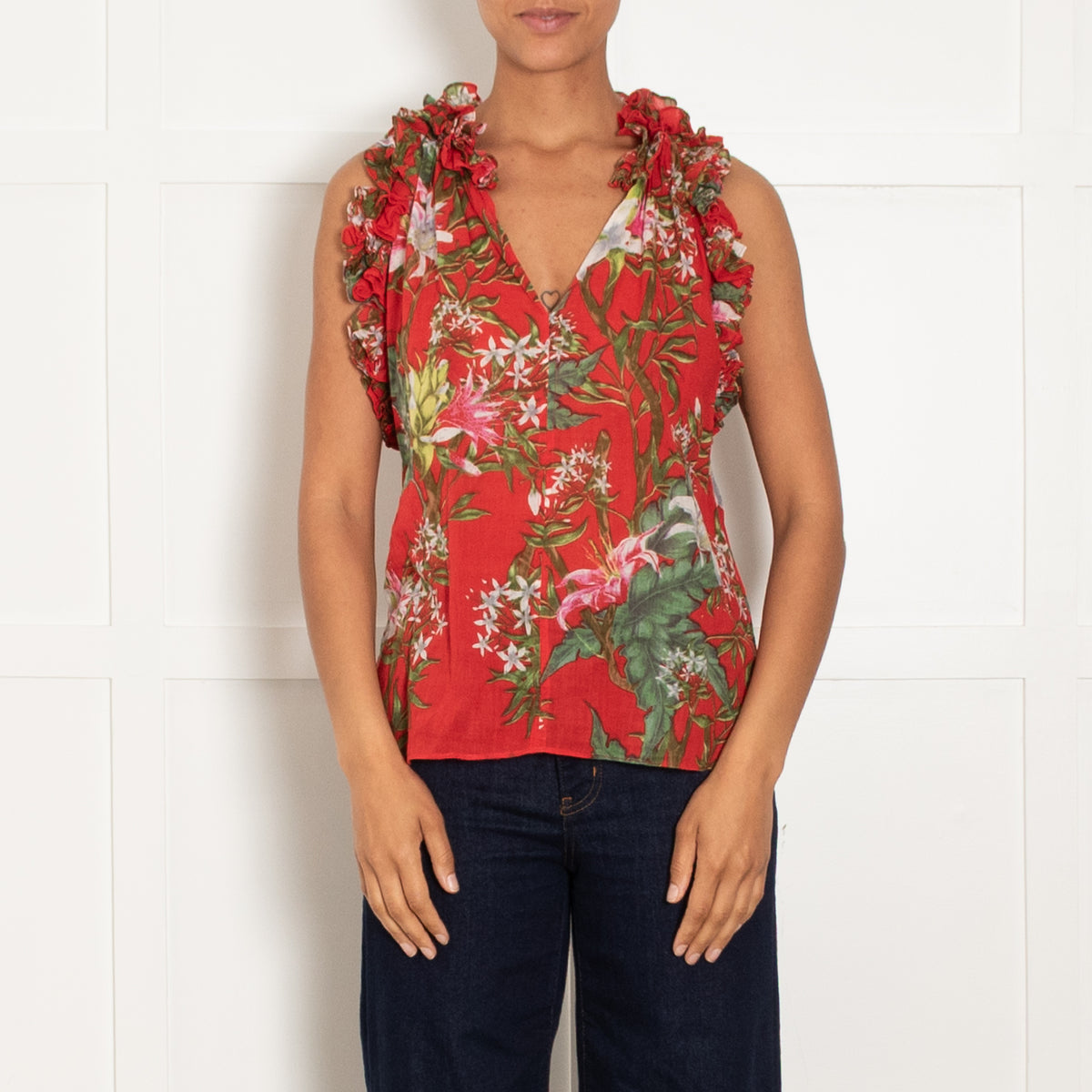 Isabel Marant Etoile Wilton Floral Sleeveless Blouse