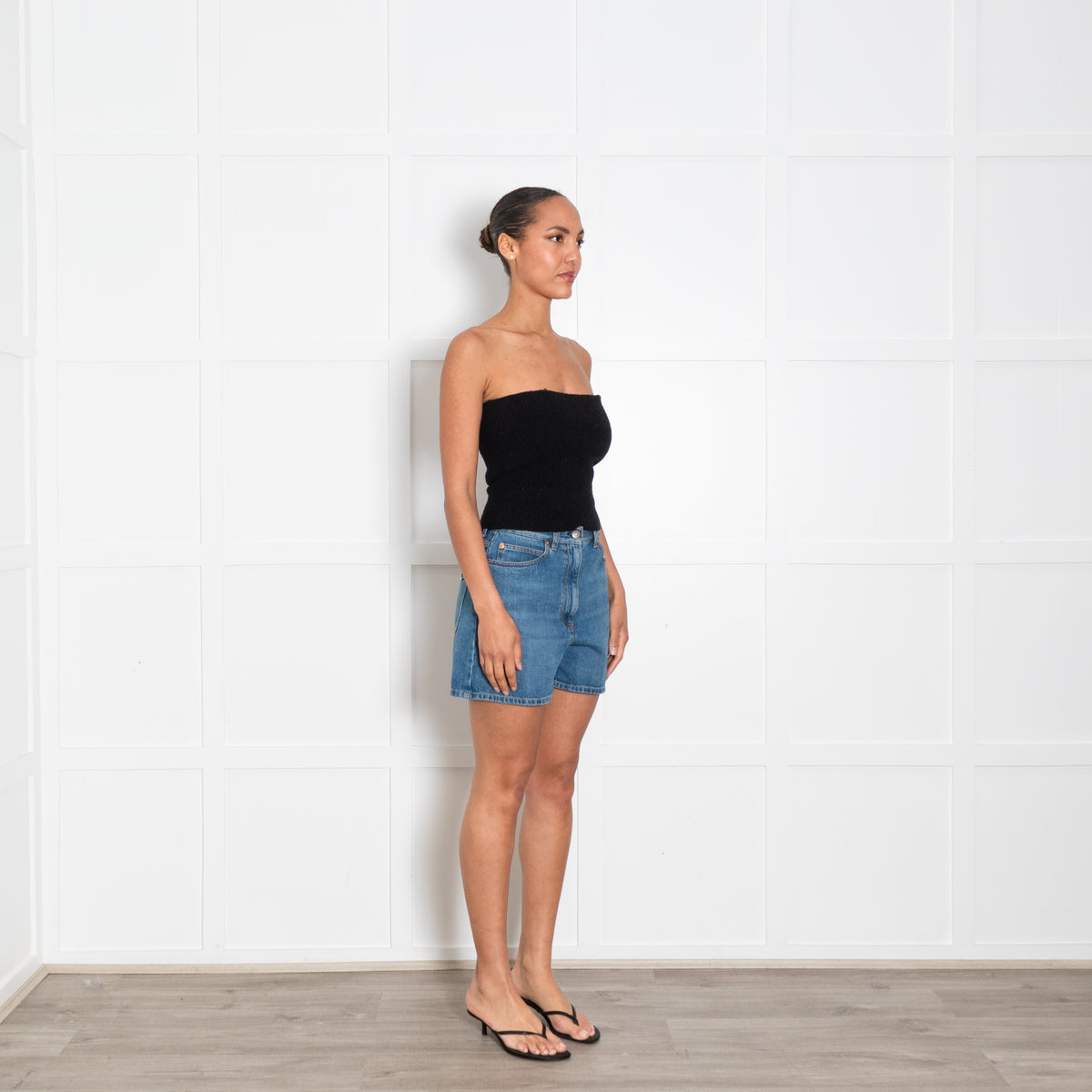 Gucci Blue Denim Horsebit Pocket Shorts