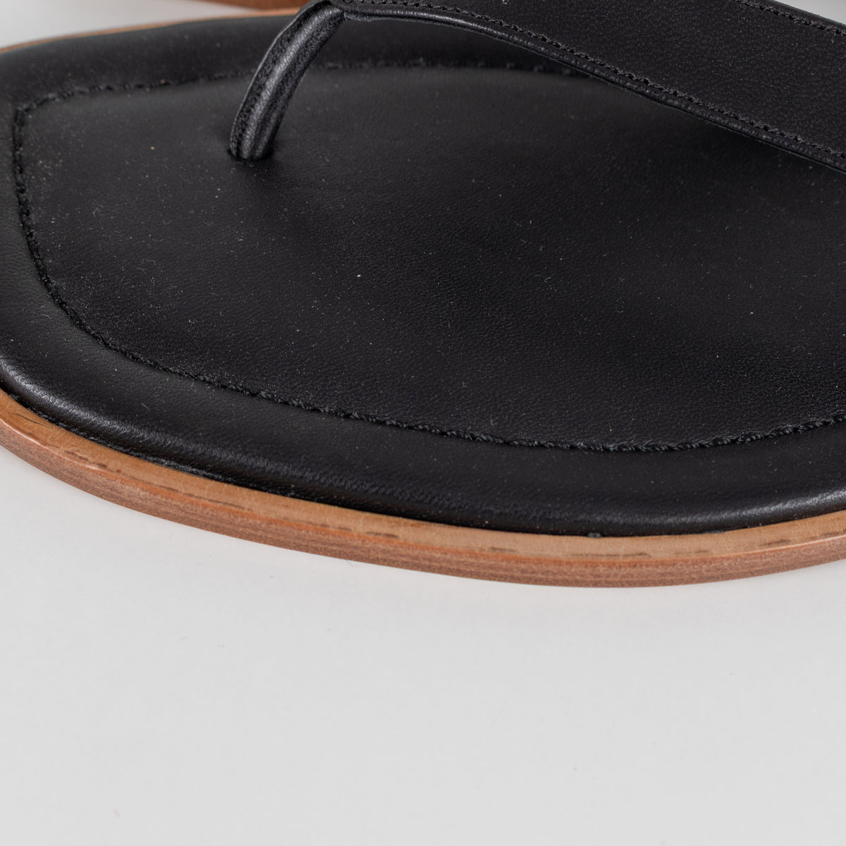 Staud Black Dante Flip Flops