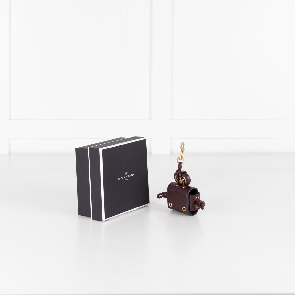 Anya Hindmarch Charm Character Earphone Case in Leather