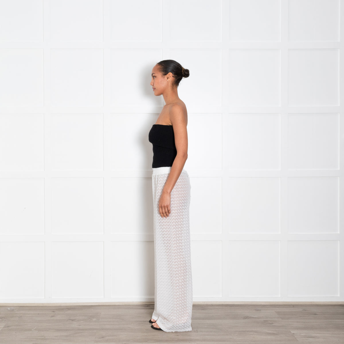 Melissa Odabash White Knitted Beach Trousers