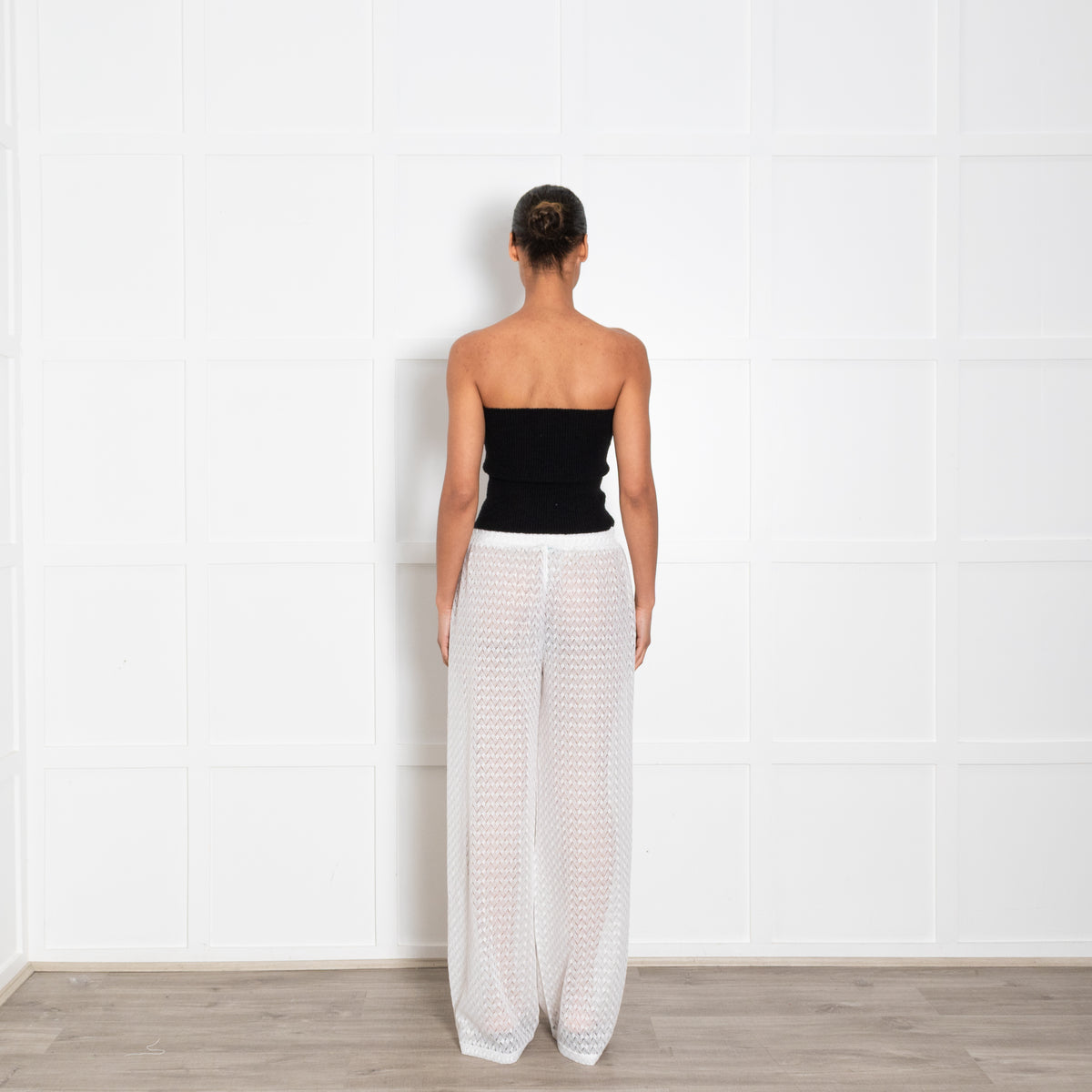 Melissa Odabash White Knitted Beach Trousers