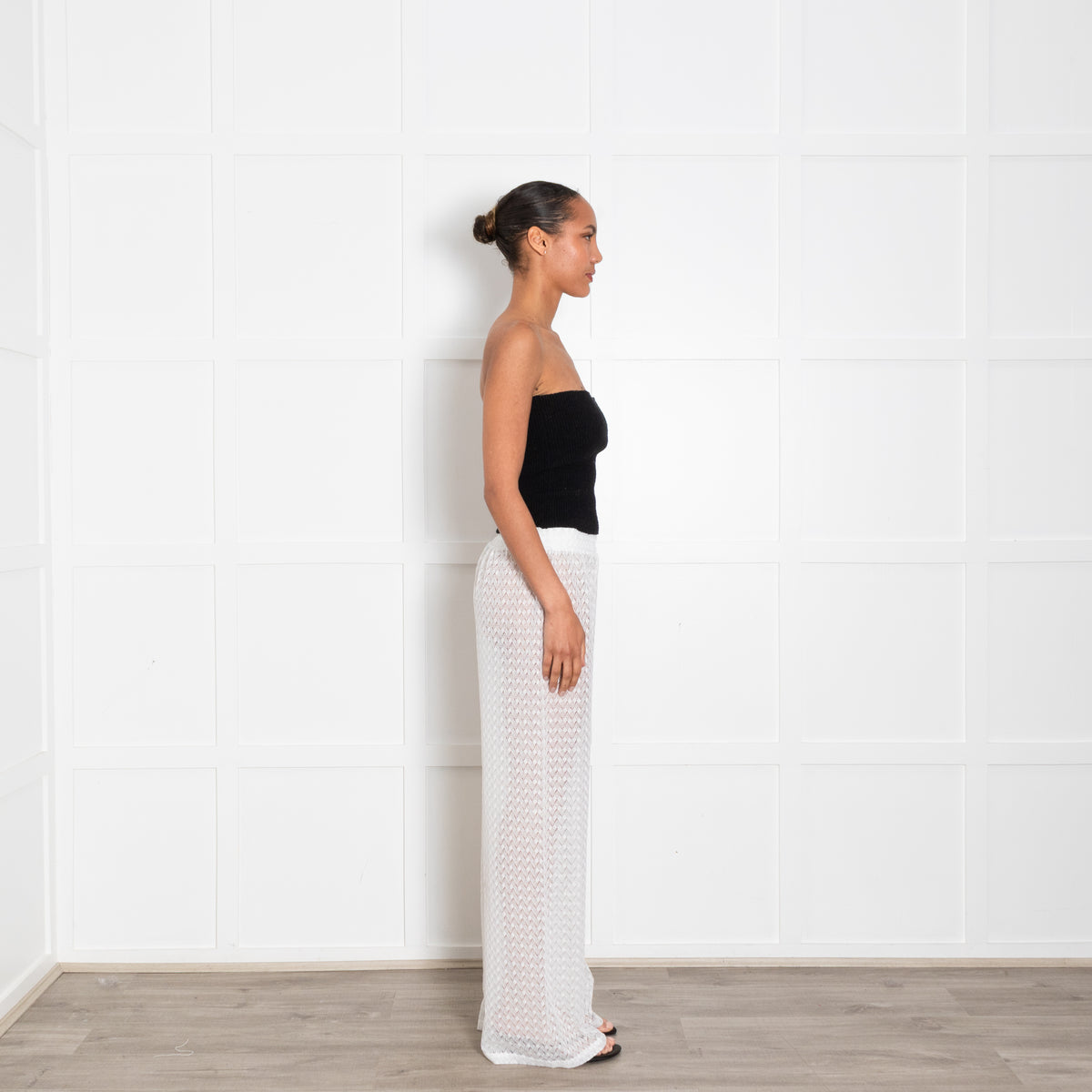 Melissa Odabash White Knitted Beach Trousers