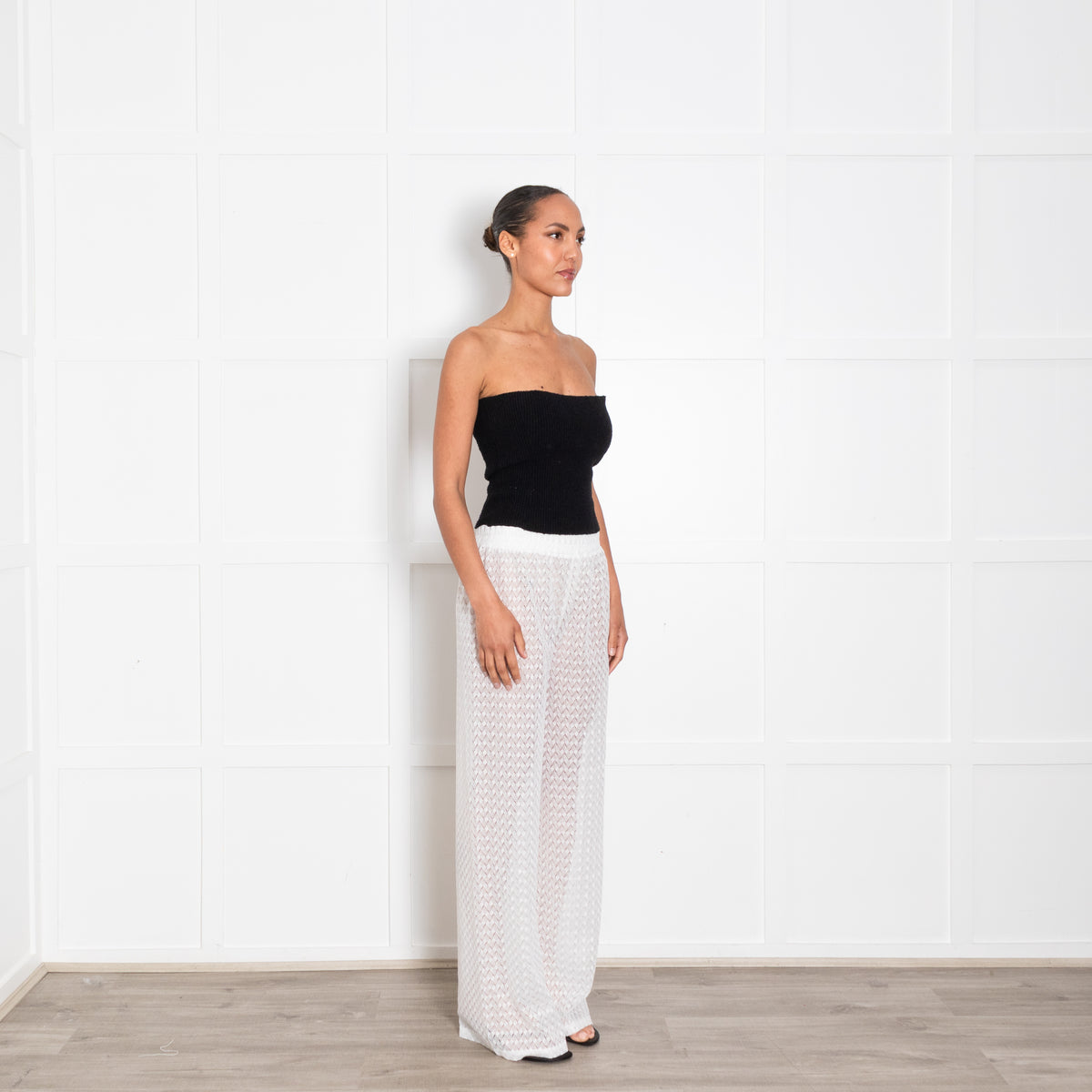 Melissa Odabash White Knitted Beach Trousers