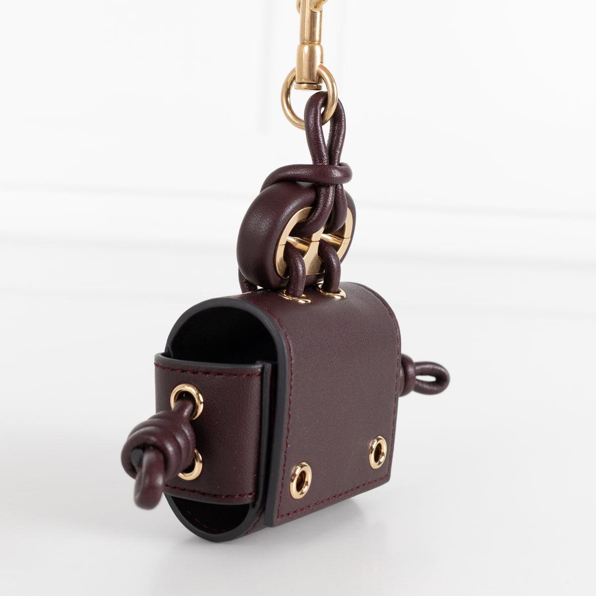 Anya Hindmarch Charm Character Earphone Case in Leather