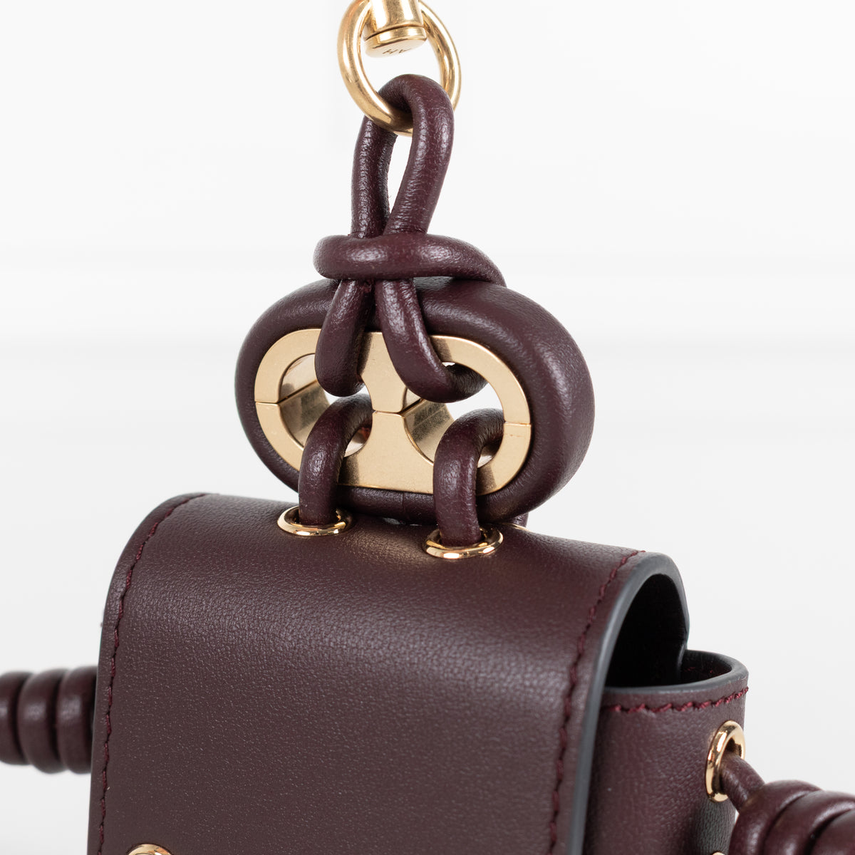 Anya Hindmarch Charm Character Earphone Case in Leather