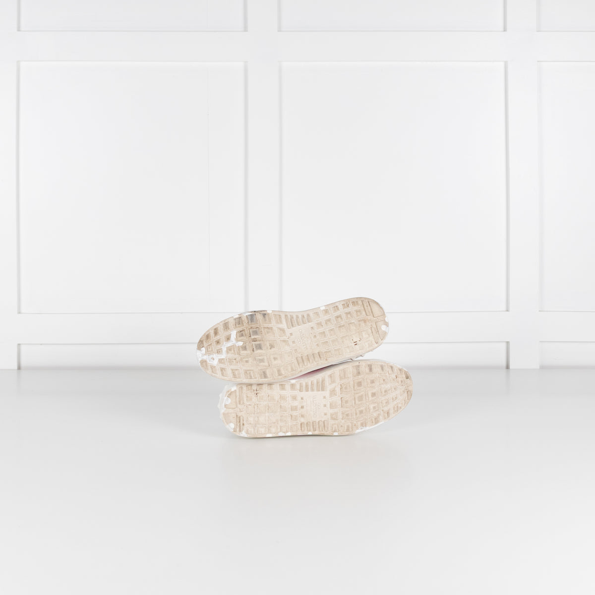 Valentino Garavani White Pink Open Sneakers