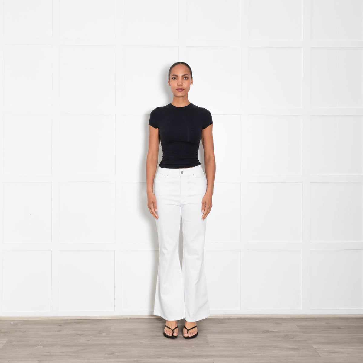 Paige White Marlow Skimmer Jeans