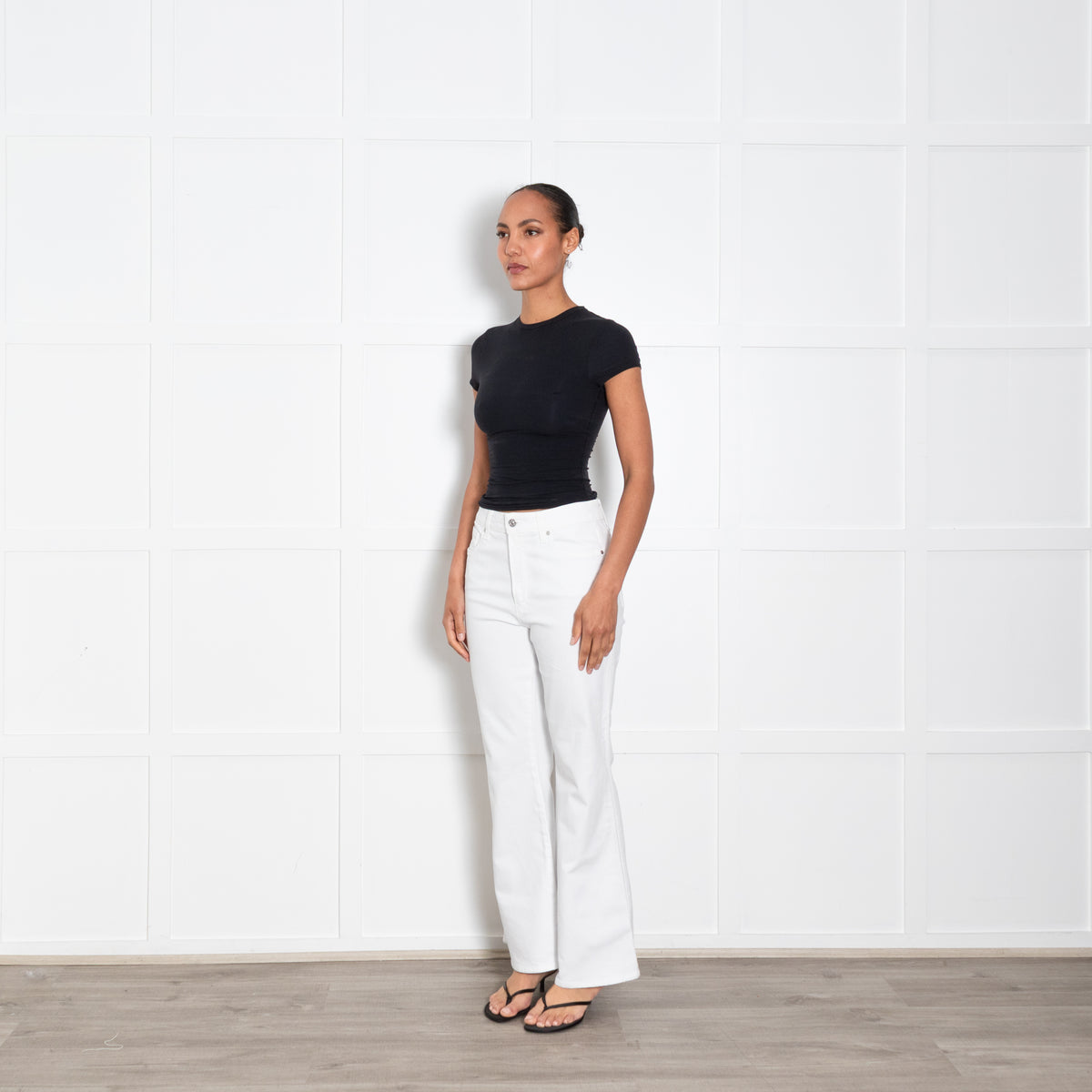 Paige White Marlow Skimmer Jeans