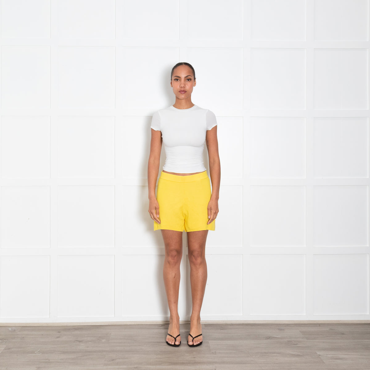 Joseph Yellow Knitted Shorts
