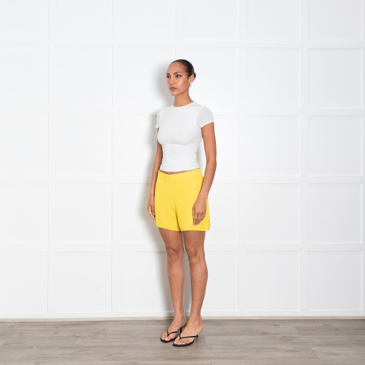 Joseph Yellow Knitted Shorts