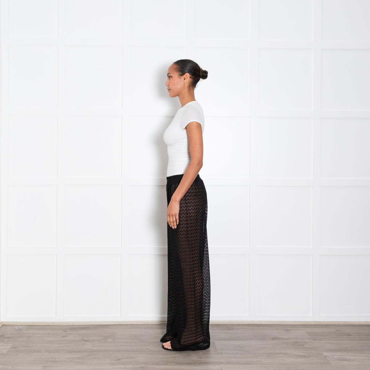 Melissa Odabash Black Knitted Beach Trousers