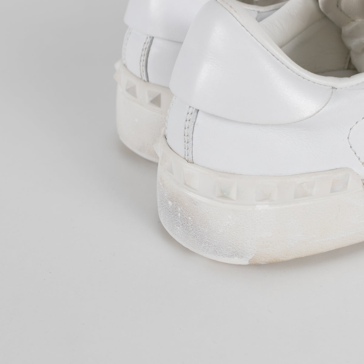 Valentino Garavani White Pink Open Sneakers