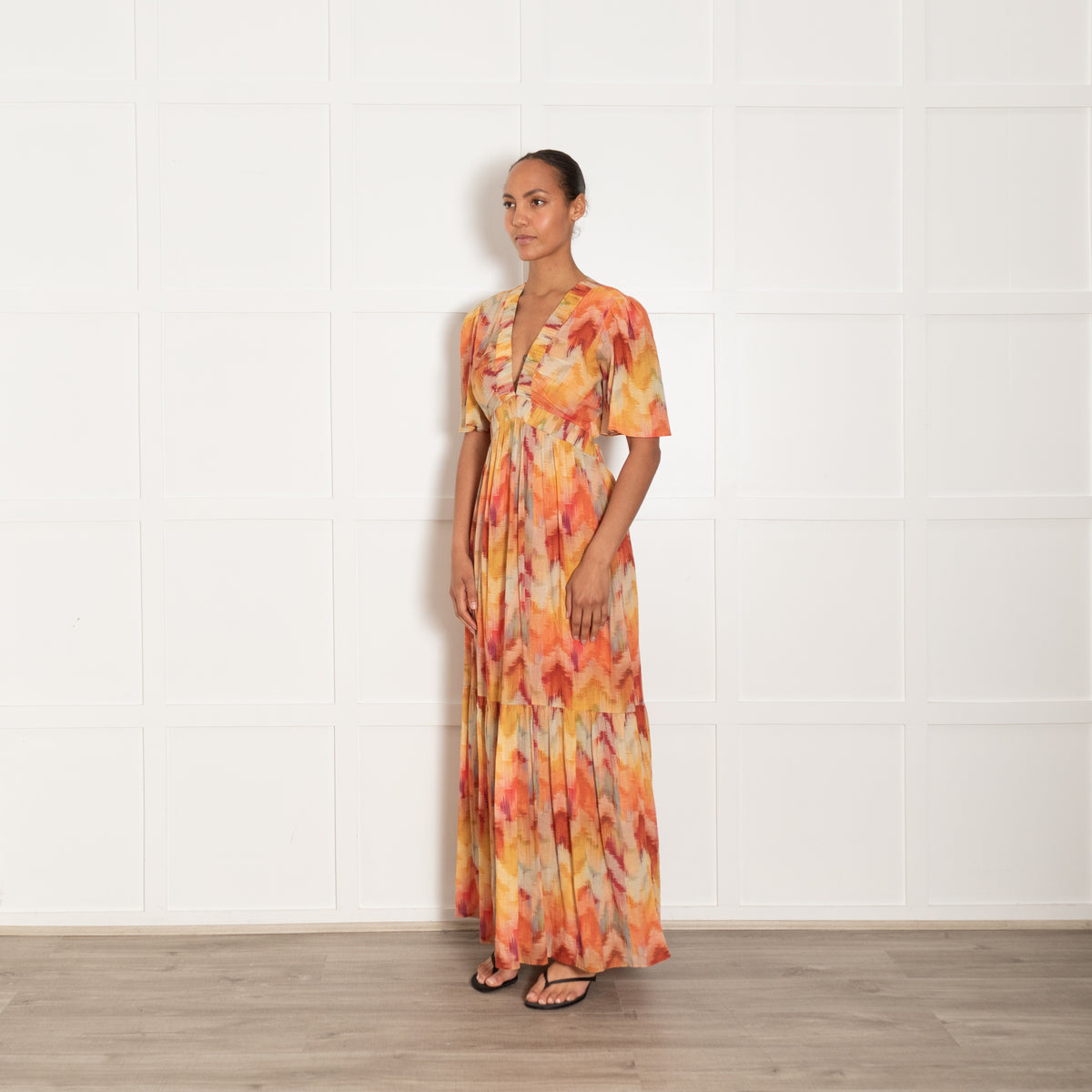 ba&sh Axana Cotton Multicoloured Maxi Dress