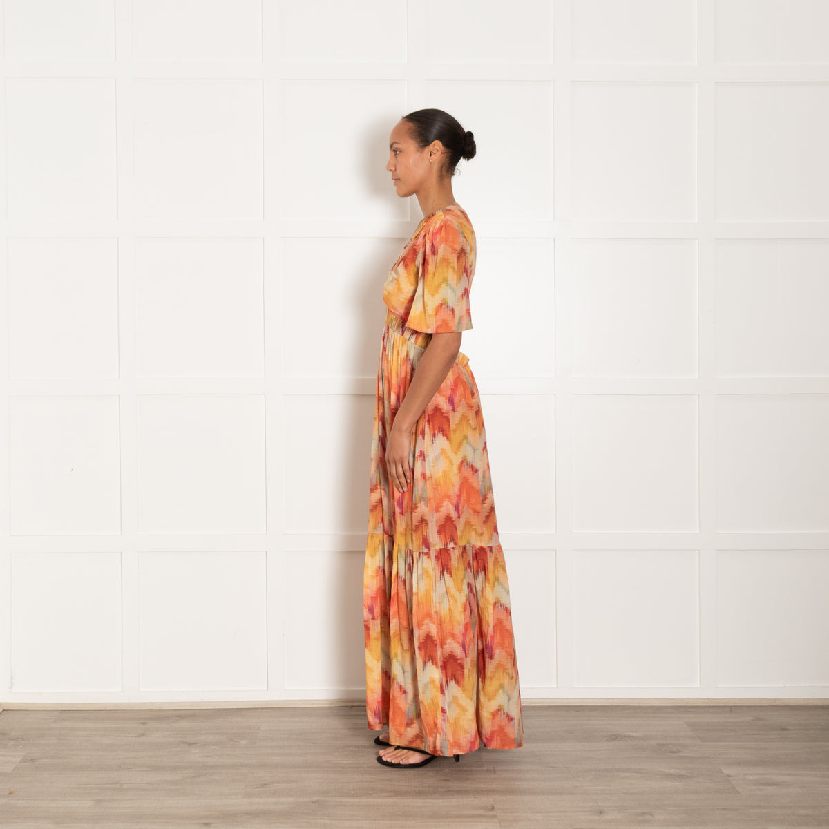 ba&sh Axana Cotton Multicoloured Maxi Dress