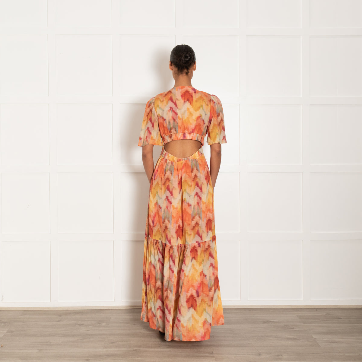 ba&sh Axana Cotton Multicoloured Maxi Dress