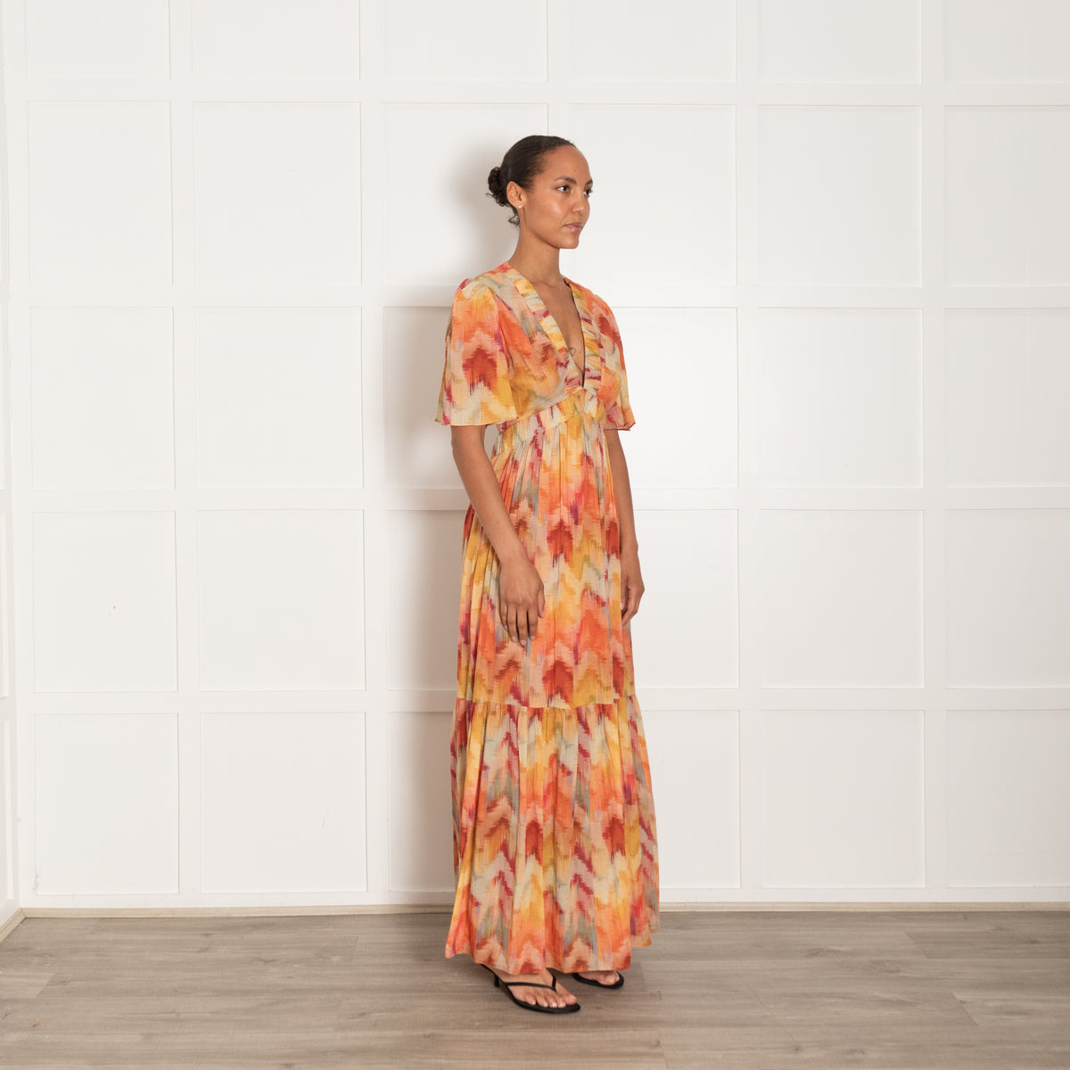 ba&sh Axana Cotton Multicoloured Maxi Dress
