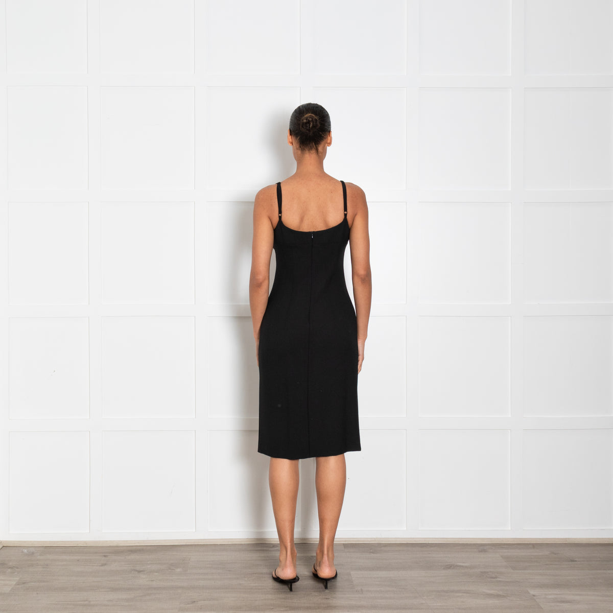 Dolce & Gabbana Black Twill Strap Dress