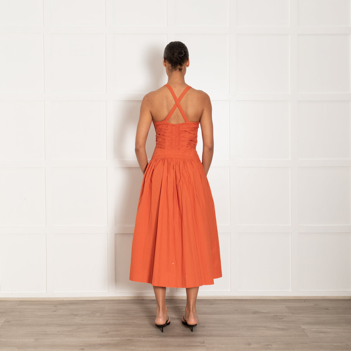 Ulla Johnson Laurelin Dress In Dark Coral