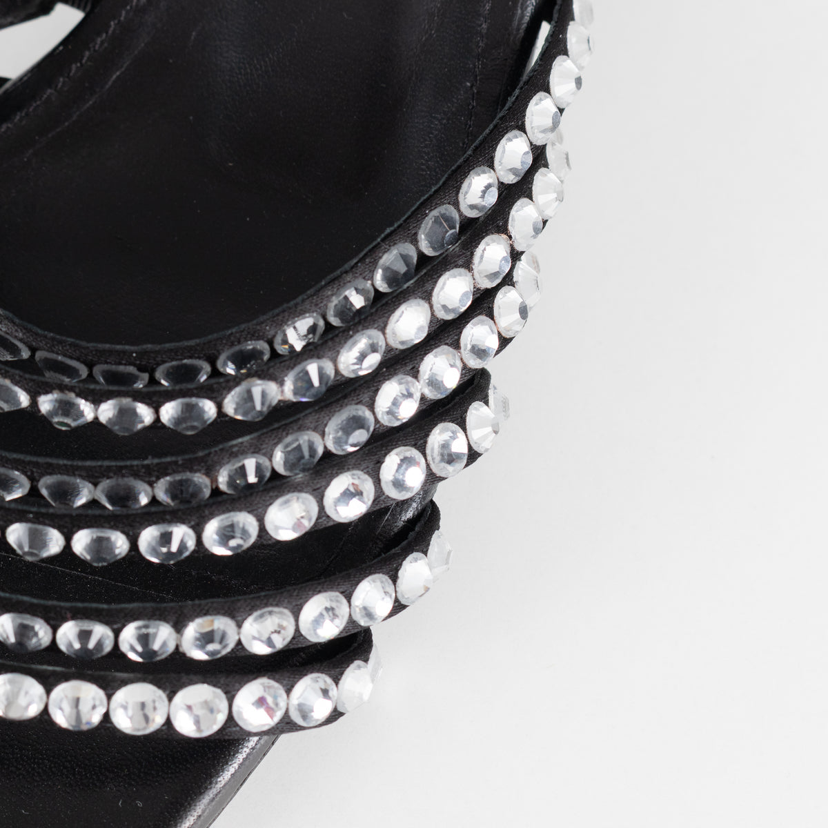 Sandro Black Crystal Embellished Leather Mules