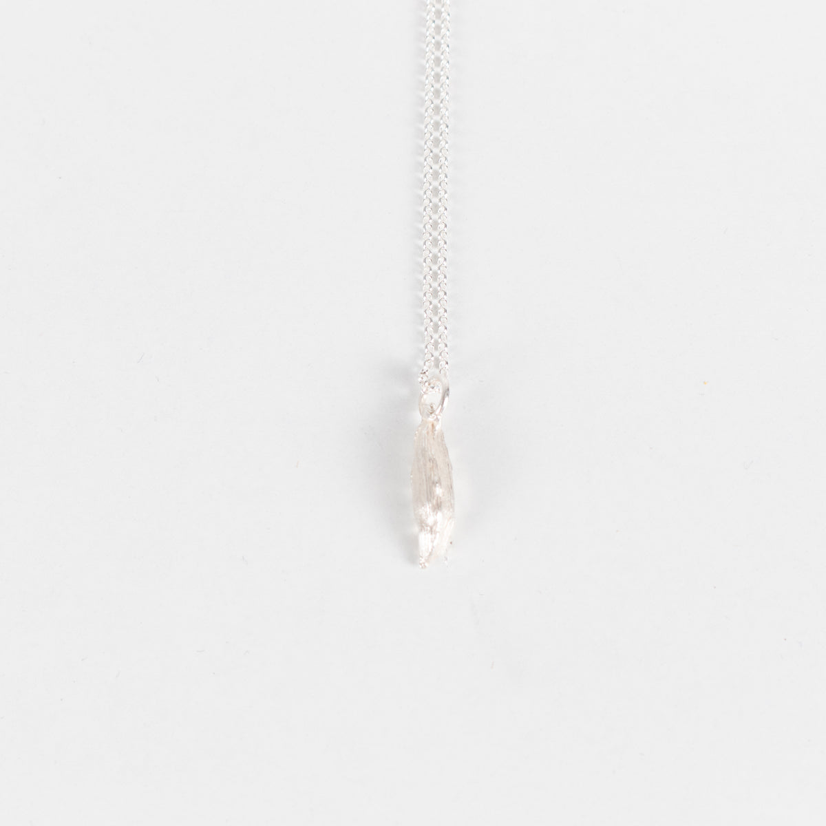 Alba Silver Cardamom Seed Necklace