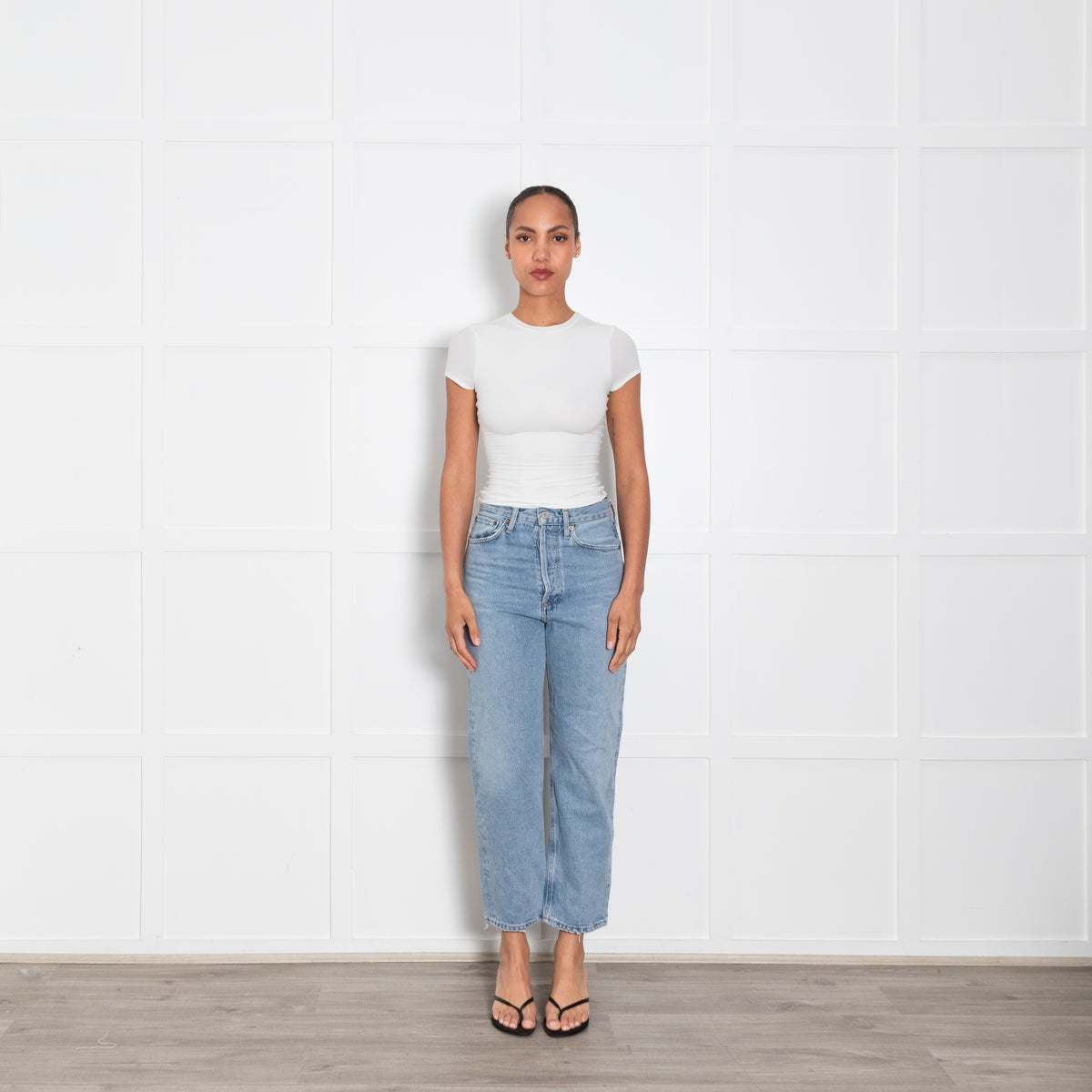 Agolde Pale Blue High Waisted Jeans