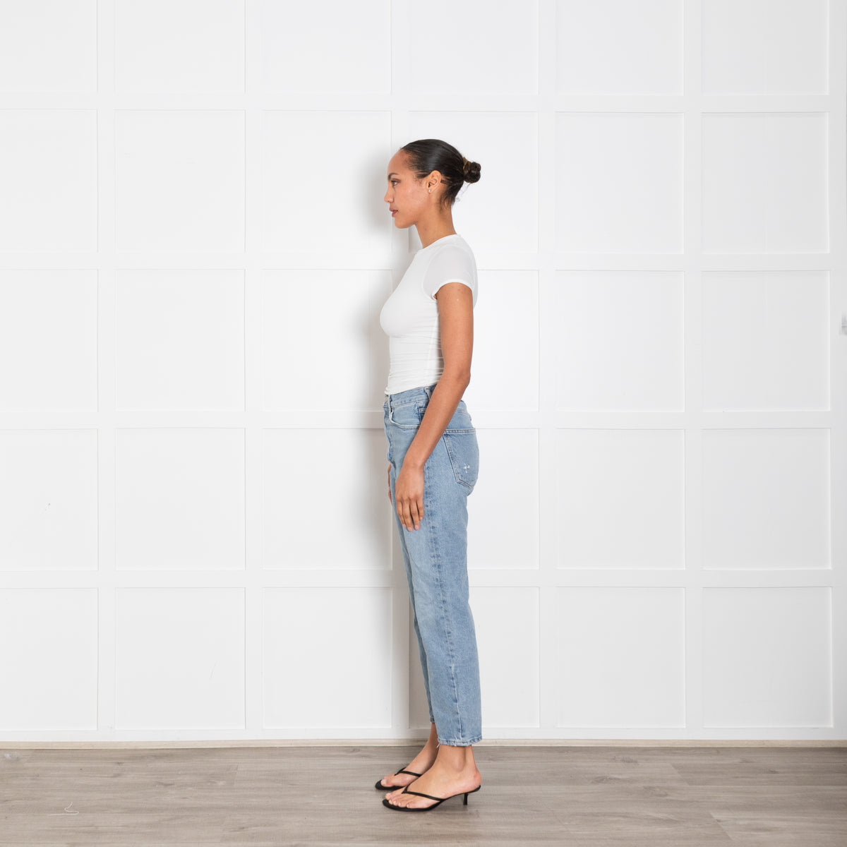 Agolde Pale Blue High Waisted Jeans