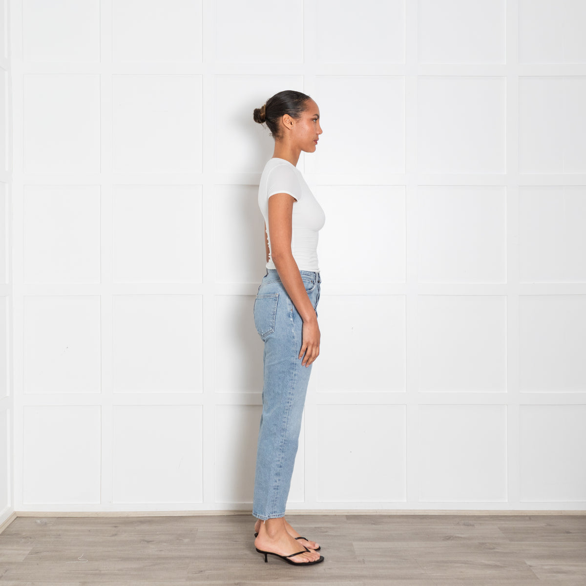 Agolde Pale Blue High Waisted Jeans