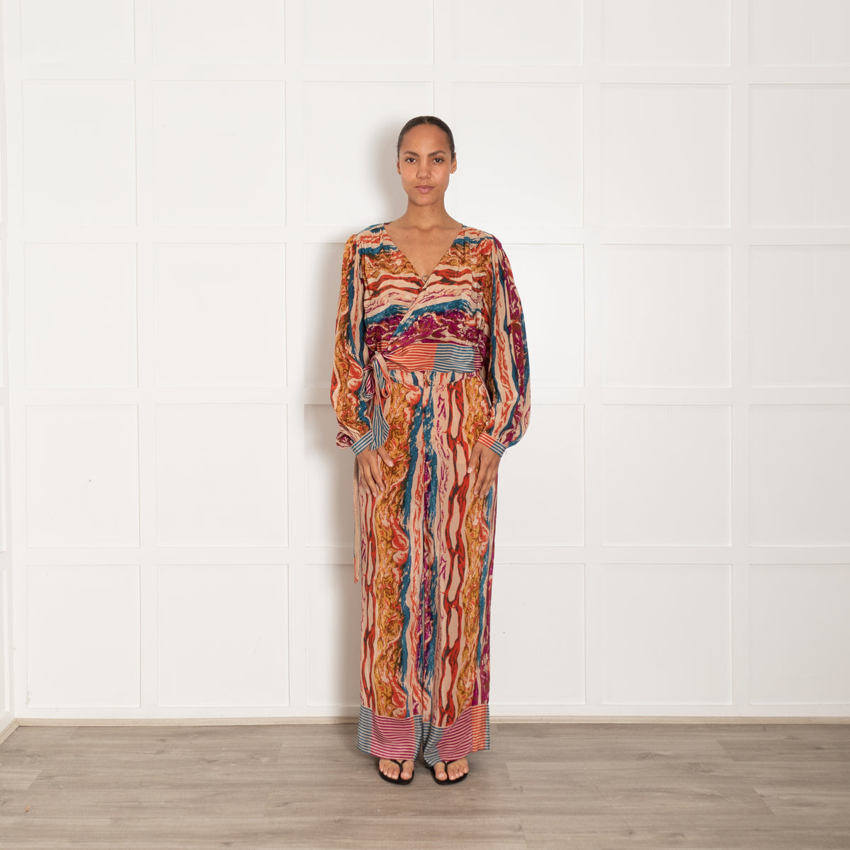 Berenice Patterned Elasticated Waist Trousers