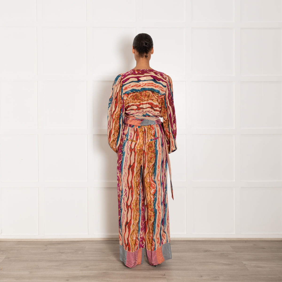 Berenice Printed Wrap Blouse
