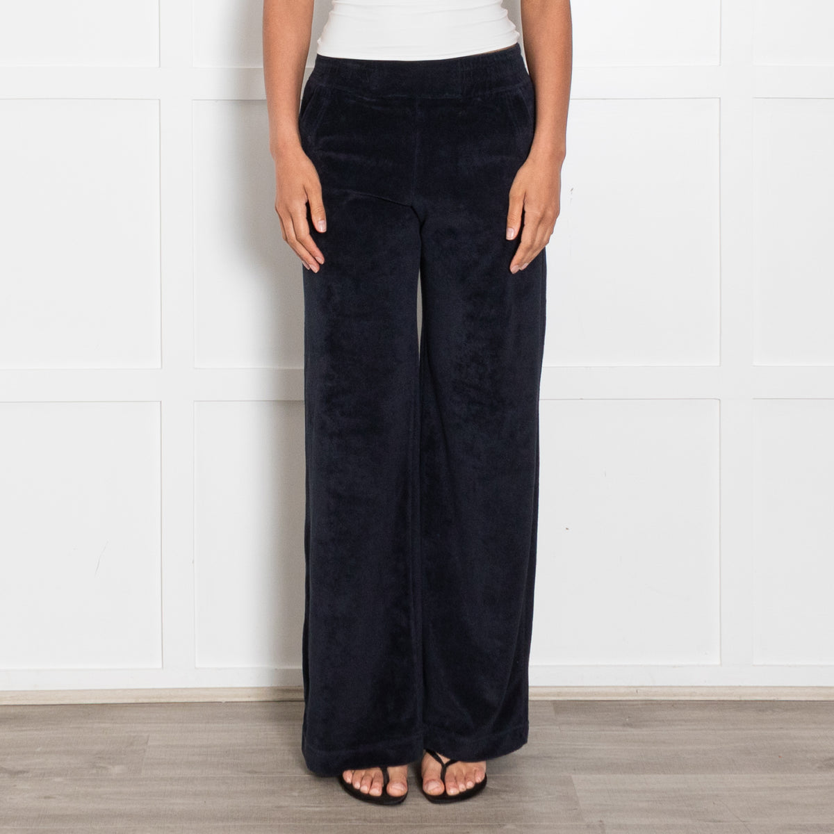 Me + Em Navy Towelling Trousers