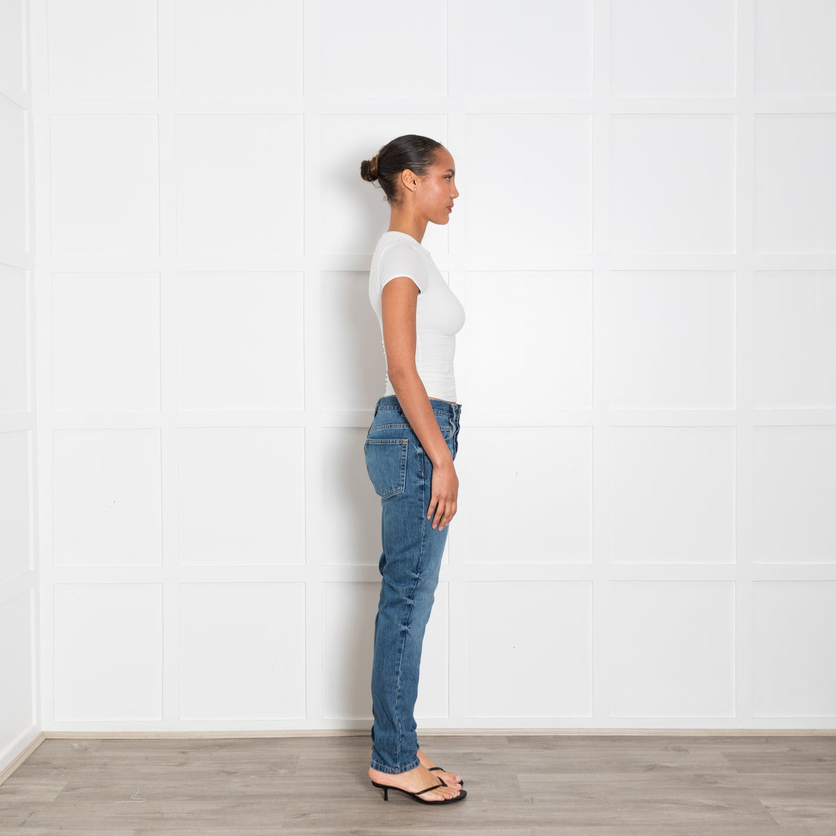 Raey Blue Denim Tapered Leg Jeans