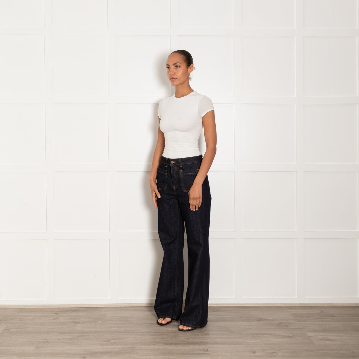 Me + Em Patch Pocket Leg Elongator Jeans
