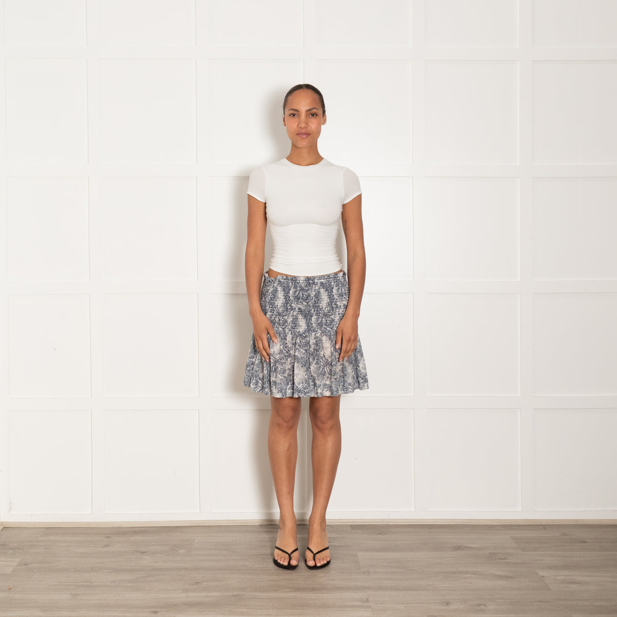 Bec & Bridge Arianne Blue Paisley Print Mini Skirt