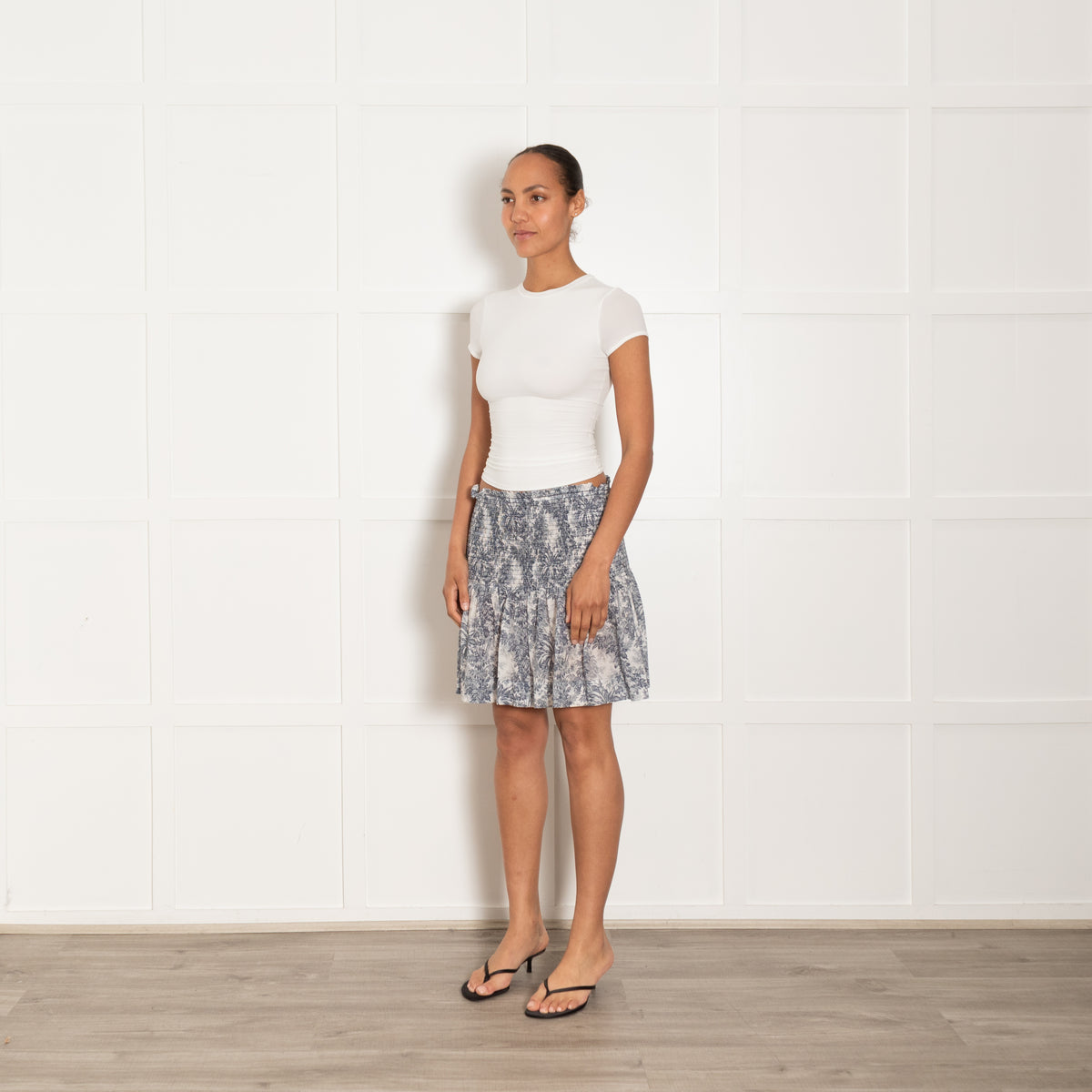 Bec & Bridge Arianne Blue Paisley Print Mini Skirt