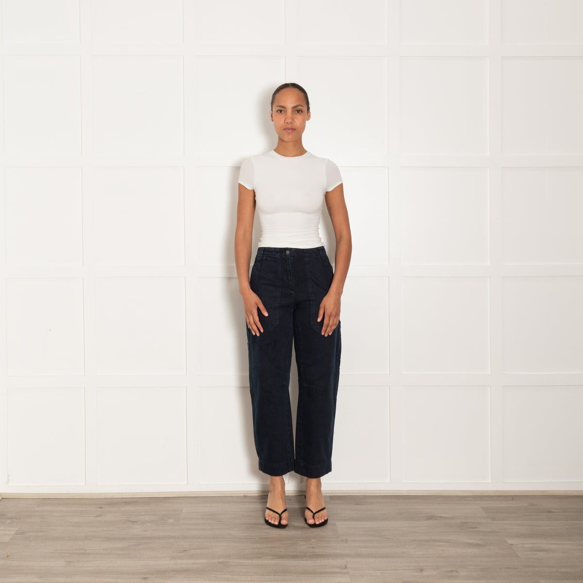 Me + Em Navy Engineered Trousers