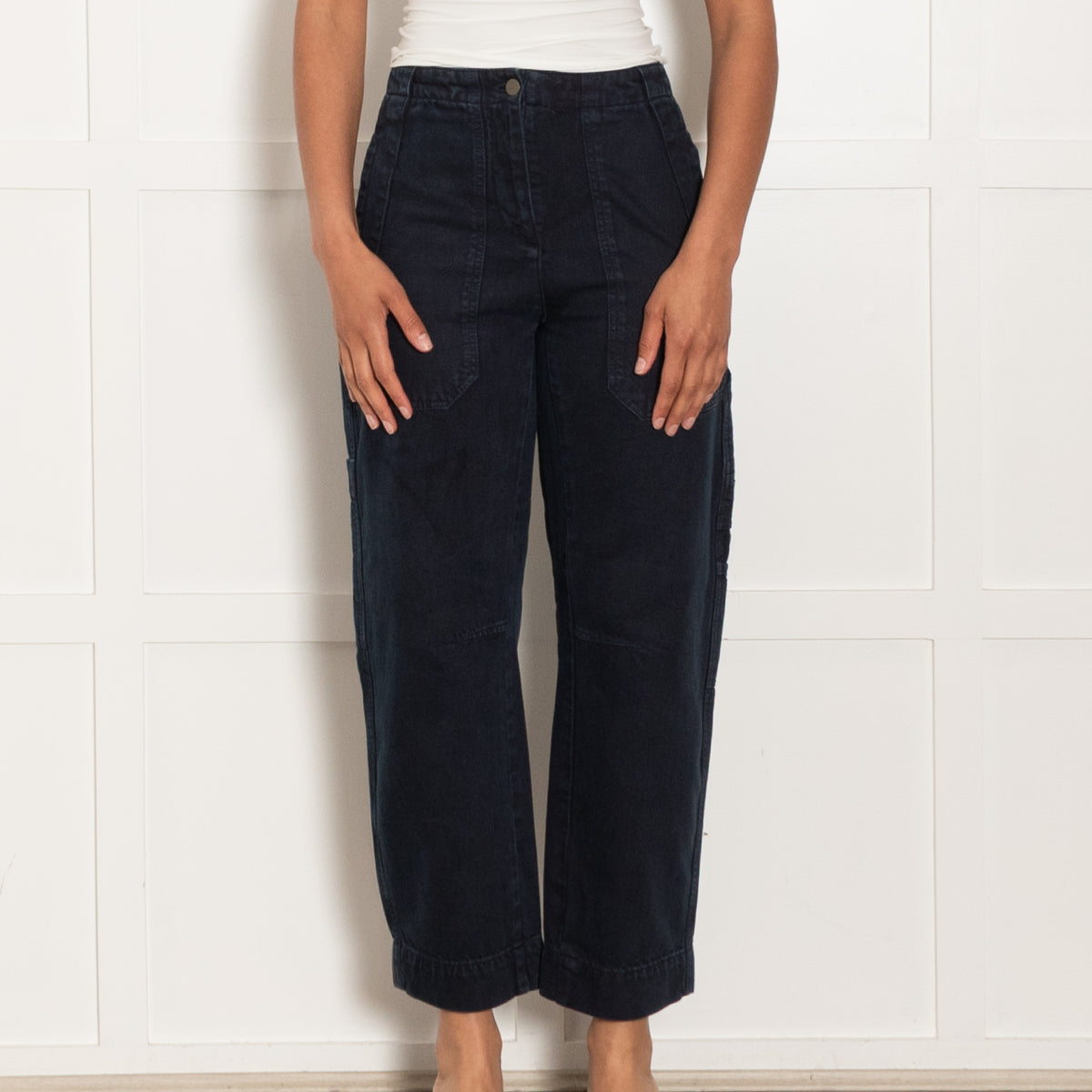 Me + Em Navy Engineered Trousers