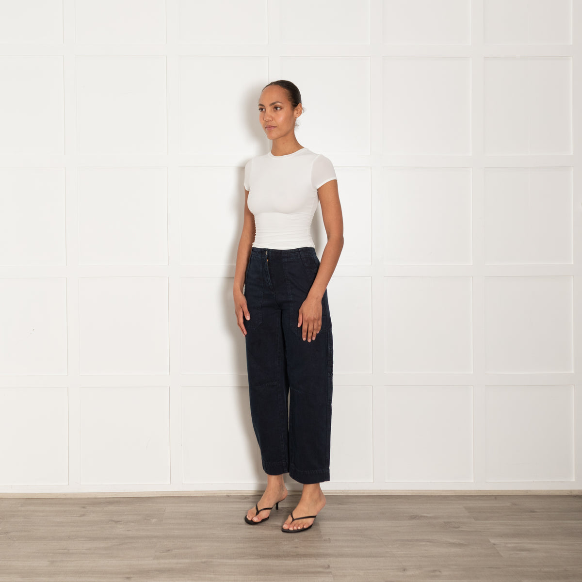 Me + Em Navy Engineered Trousers