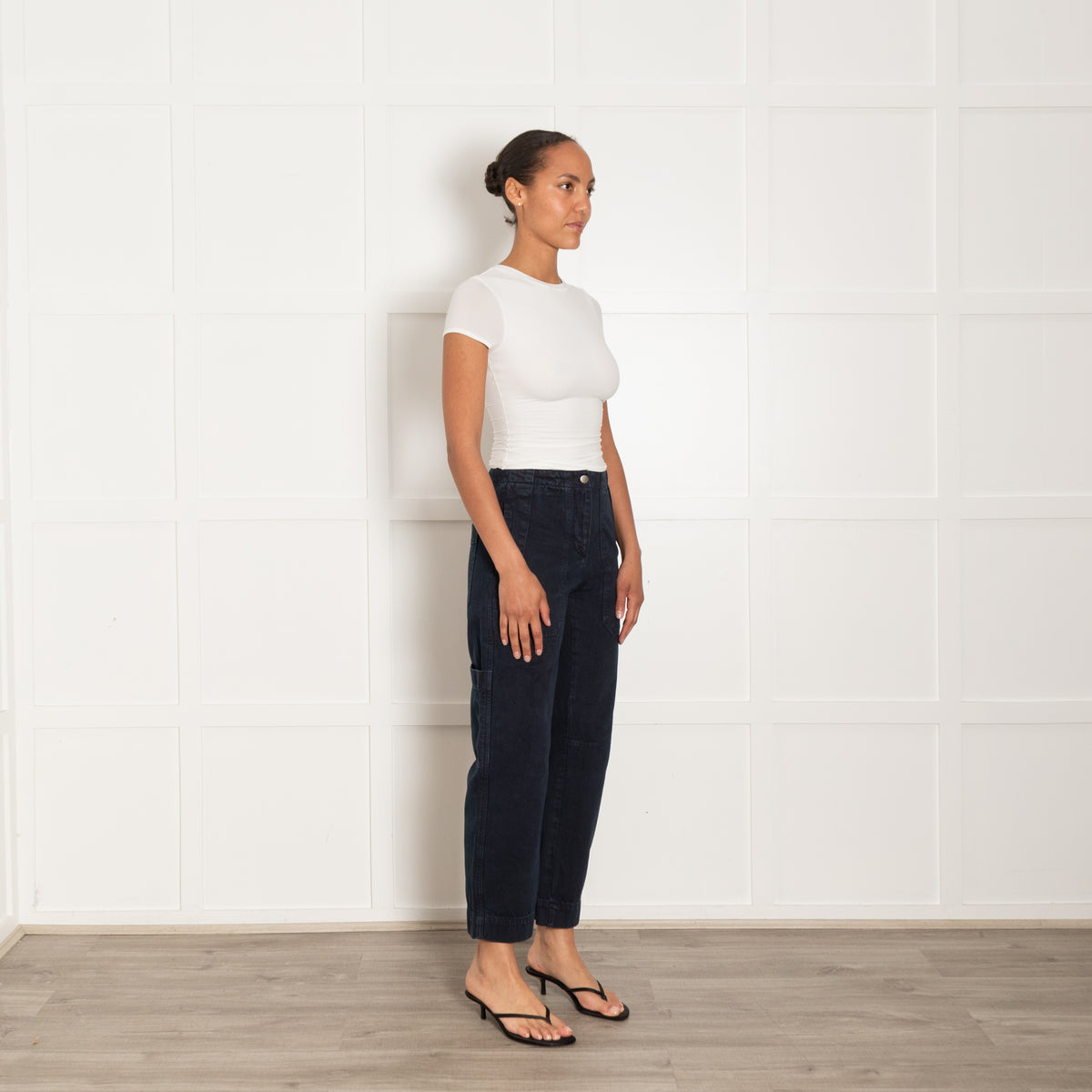 Me + Em Navy Engineered Trousers