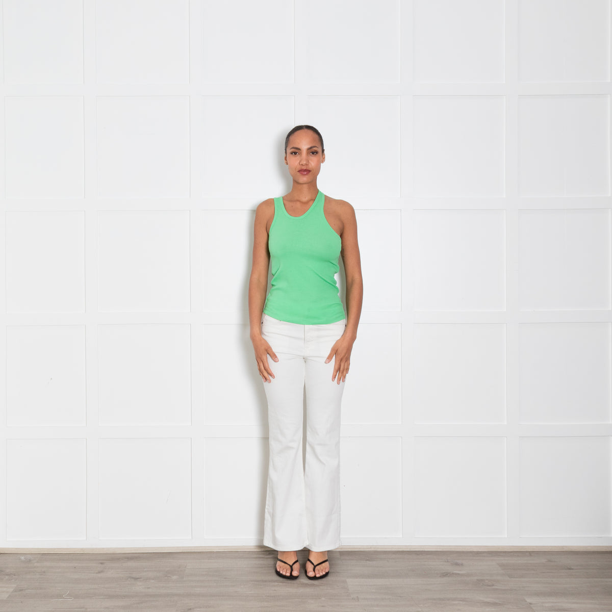 Remain by Birger Christensen Green Ribbed Vest