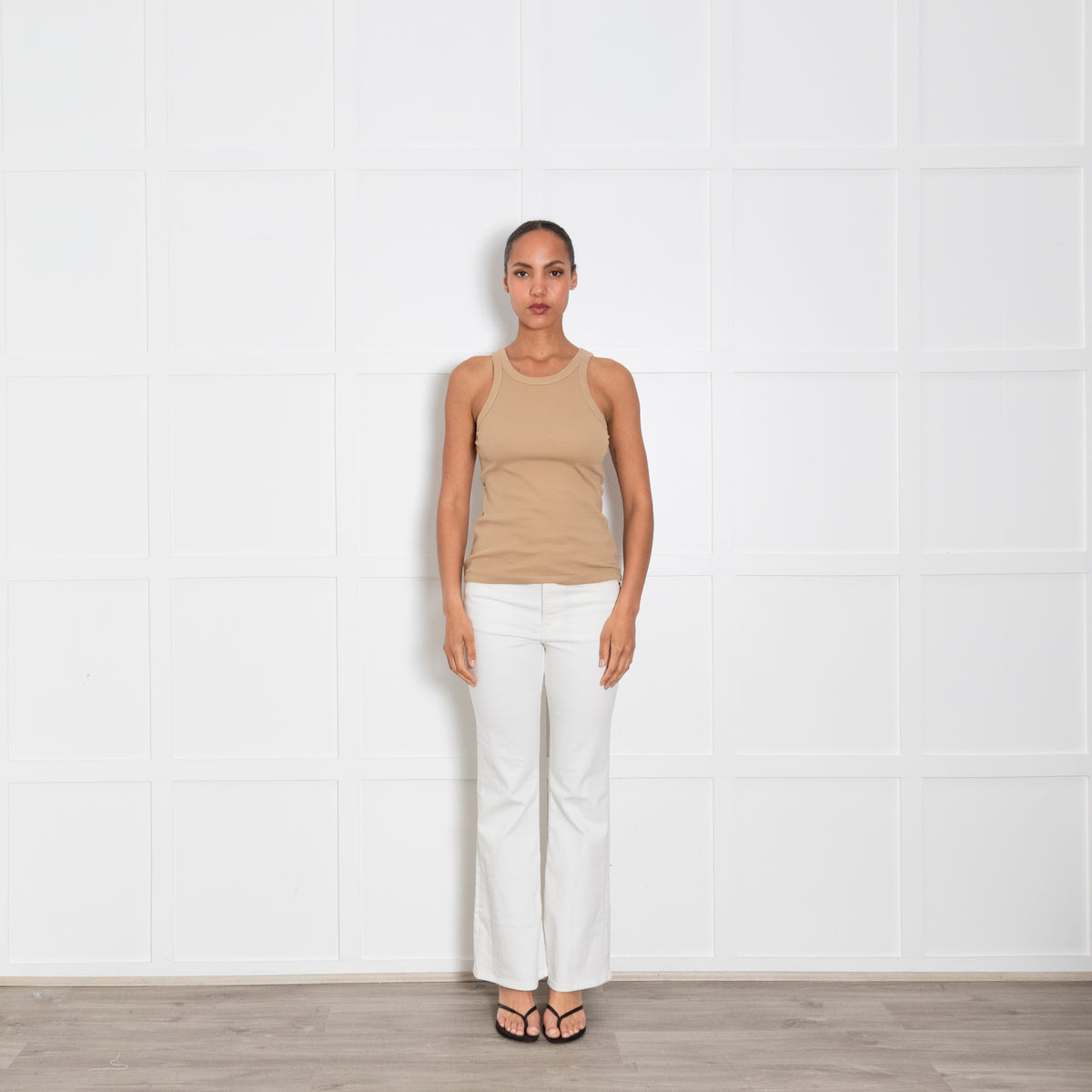 Toteme Tan Ribbed Vest
